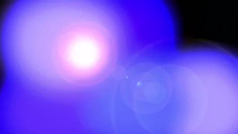 Abstract Blue Motion Background with Pink Flare Glowing Circles and Swirling Stock Footage 337825731