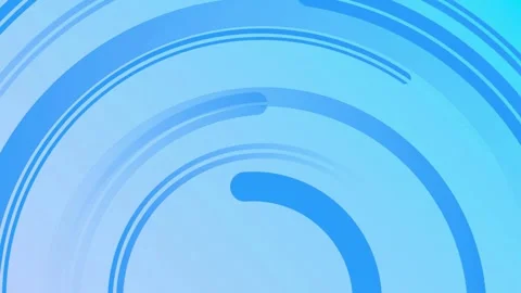 Abstract blue motion background with rotating circular rings Stock Footage 334572929