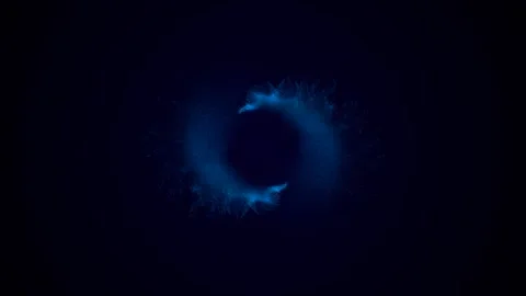 Abstract blue motion dots for logo. Mockup. Video stock 171756573