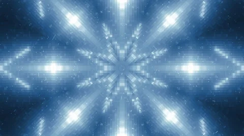 Abstract blue motion mosaic. Video stock 60119563