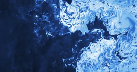 Abstract blue, moving background fluid liquid like sea ocean with swirls Stock Footage 269015059