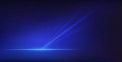 Abstract Blue Neon Background with Bright Ray Halo Illustrazione stock