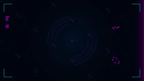 Abstract blue neon digital data network lines technology background animation Stock Footage 344640439