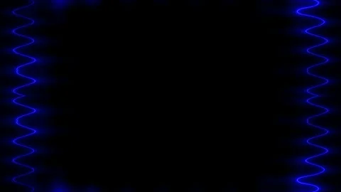 Abstract Blue Neon Frame Stock Footage 284399996