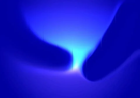 Abstract Blue Neon Gradient Glow Background Stock Illustration