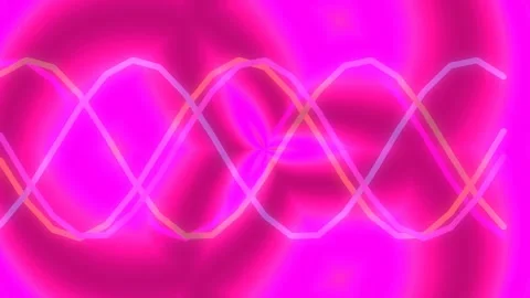 Abstract blue neon light wave flowing pattern for modern technology backgroun Stock Footage 339782397