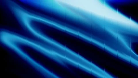 Abstract Blue Neon Light Wave Background with Glowing Gradient Flow Stock Illustration