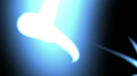 Abstract blue neon lines background loop Stock Footage 21932645