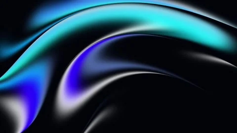 Abstract Blue Neon Liquid Curve Background Loop 4K Stock Footage 340876327