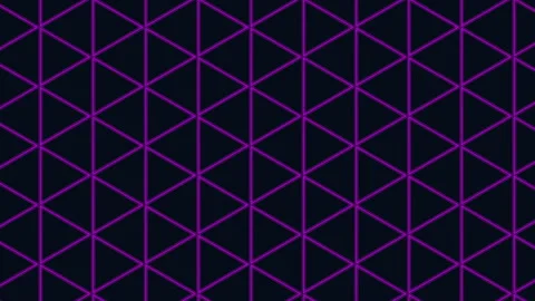 Abstract blue neon triangle grid background, futuristic technology pattern Video stock 333782951