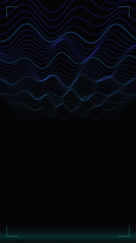 Abstract blue neon wave background for modern tech and digital design concept Stock Footage 345494129