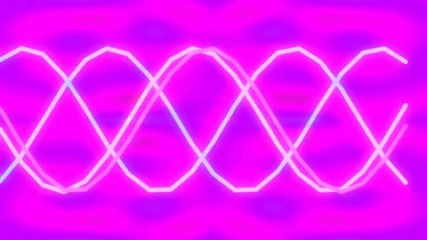 Abstract blue neon wave pattern background for futuristic technology concept Stock Footage 339779053