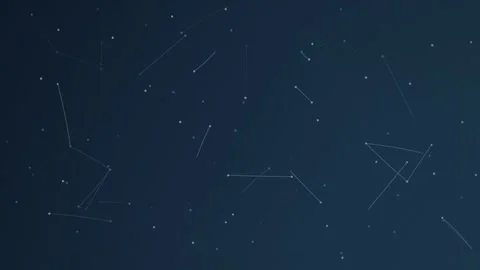 Abstract blue network of dots and lines for technology or data visualization Stock Footage 325538846