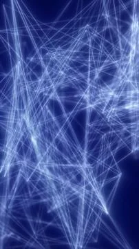 Abstract blue network mesh of glowing connected lines, forming a futuristic.. 스톡 일러스트