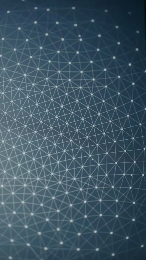 Abstract blue network triangular mesh background Stock Footage 333840943