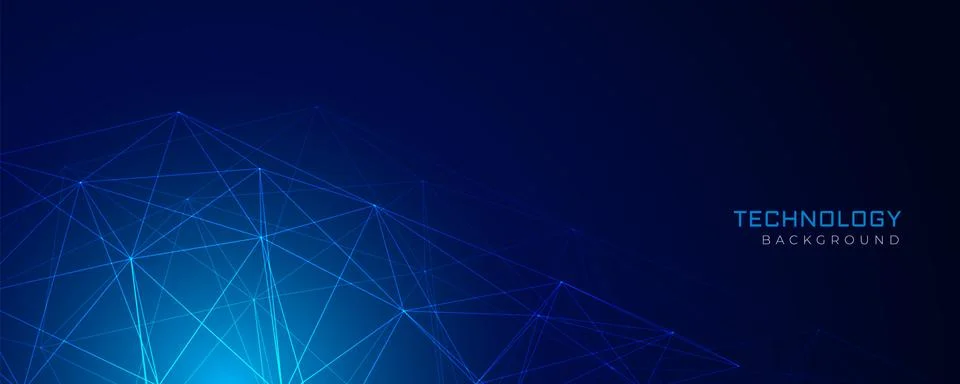 Abstract blue network wire mesh technology background Stock Illustration