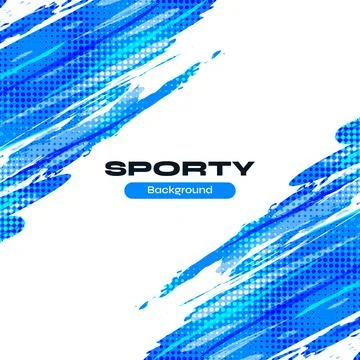 Abstract Blue Ocean Brush Background with Halftone Effect Stock Illustration