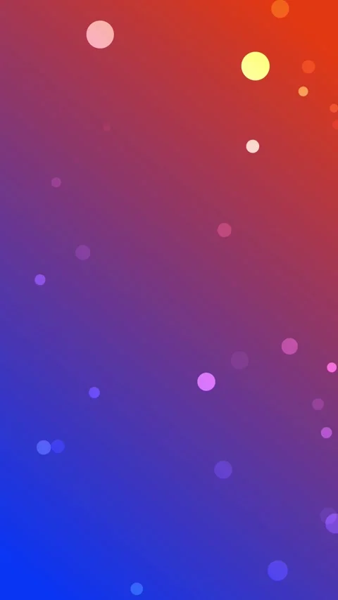 Abstract blue orange background with white particles floating around, vertical Stock Footage 313088621