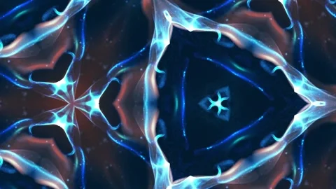 Abstract Blue Orange FLow Motion  Animated Background Stock Footage 172104616