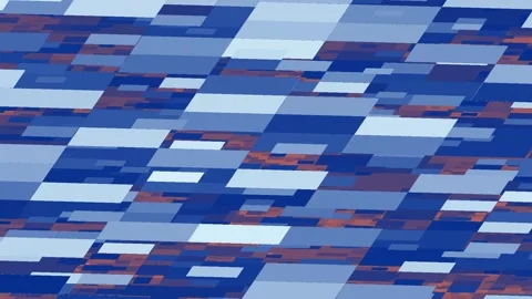 Abstract Blue Orange Futuristic Tech Motion Animation VJ Visuals 스톡 동영상 290072684