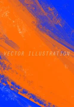 Abstract Blue Orange paint Background. Vector illustration design Stock Illustration