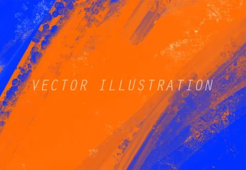 Abstract Blue Orange paint Background. Vector illustration design Stock Illustration