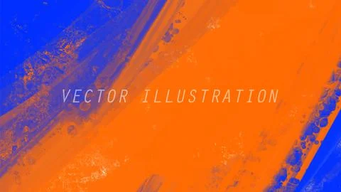 Abstract Blue Orange paint Background. Vector illustration design Stock Illustration