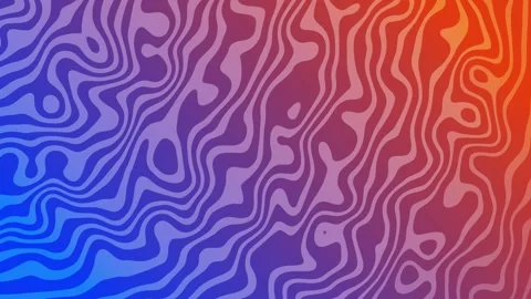 Abstract blue orange vertical background with white wavy lines Stock Footage 310047597