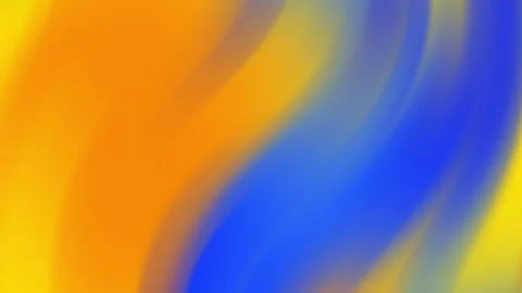 Abstract blue orange yellow gradient background waves Stock Footage 336589926