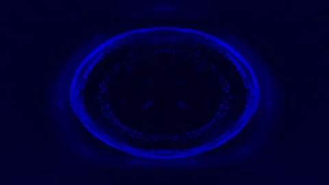 Abstract Blue Orb Stock Footage 289129114