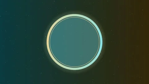Abstract Blue Orb Glows Against Dark Background Stock Footage 327338823