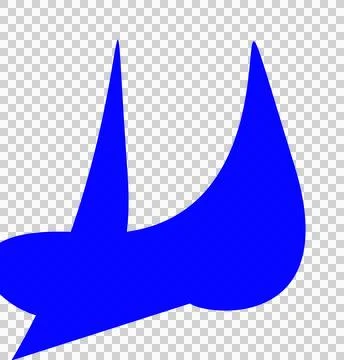 Abstract Blue Organic Shape Vector Illustration Stock Illustration