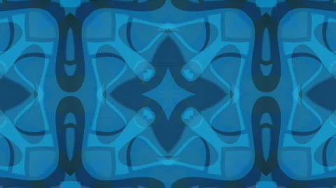 Abstract blue oriental pattern Video stock 729616