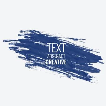 Abstract blue paint stroke background design Stock Illustration