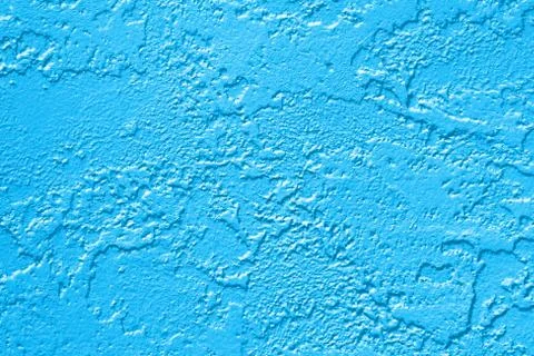 Abstract Blue Paint Wall Background Texture Stock Photos