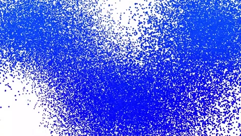 Abstract blue paint on a white background video. Stock Footage 332140256