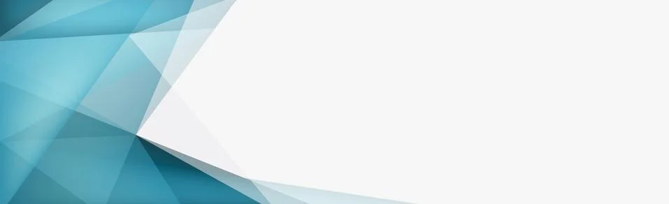 Abstract blue panoramic background made of triangles - Vector Stock Illustration