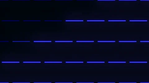 Abstract blue parallel lines on black background Stock Footage 255992773