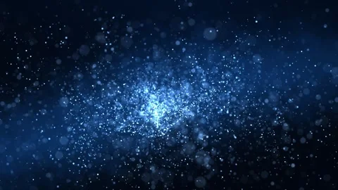 Abstract blue particle animation concept for birthday and holiday celebration Stock Footage 315236602
