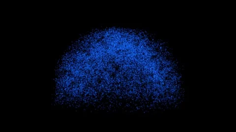 Abstract Blue Particle Cloud Motion Background Video stock 330919851