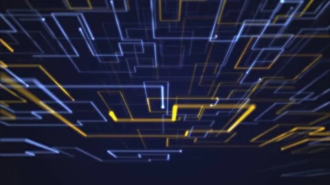 Abstract blue particle cyberspace motion background. 스톡 동영상 334024787