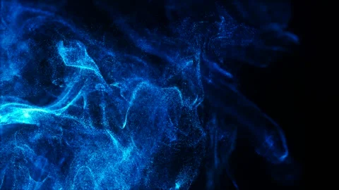 Abstract Blue Particle Flow Stock Footage 331889932