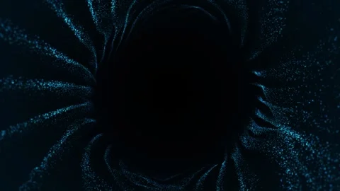 Abstract Blue Particle Vortex with Flowing Digital Dust and Dynamic Swirlin.. 库存影片 330950397