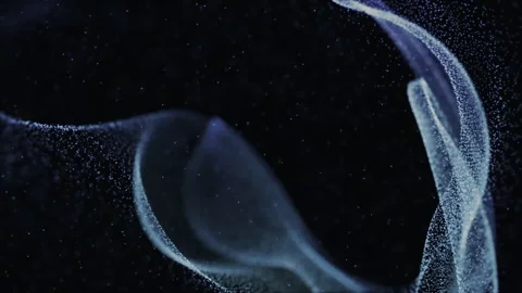 Abstract blue particle wave background | Stock Video | Pond5