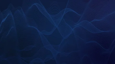 Abstract Blue Particle Wave Background Loop 4K Futuristic Technology Animation Vídeo Stock 334991933