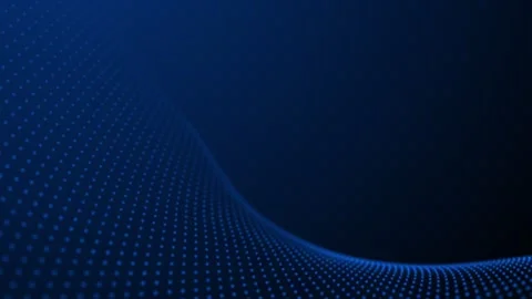Abstract blue particle wave forming curved digital space. Glowing dotted gr.. Stock-Footage 334632784