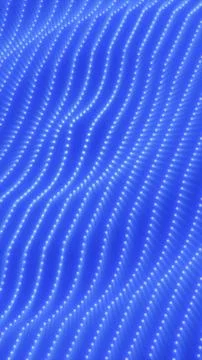 Abstract blue particle wave grid with glowing dots forming flowing digital .. 스톡 일러스트