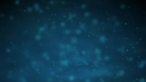 Abstract Blue Particles and Light Bokeh – Floating Background Animation Video stock 332709766