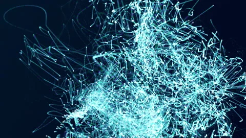 Abstract blue particles background anima... | Stock Video | Pond5