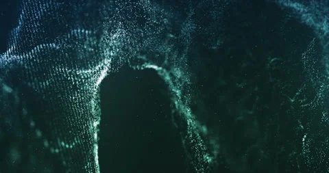 Abstract Blue Particles Background Video stock 247842232